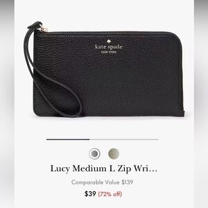 Kate Spade Black Leather Wallet